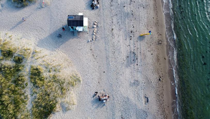 Middag på stranden i Liseleje