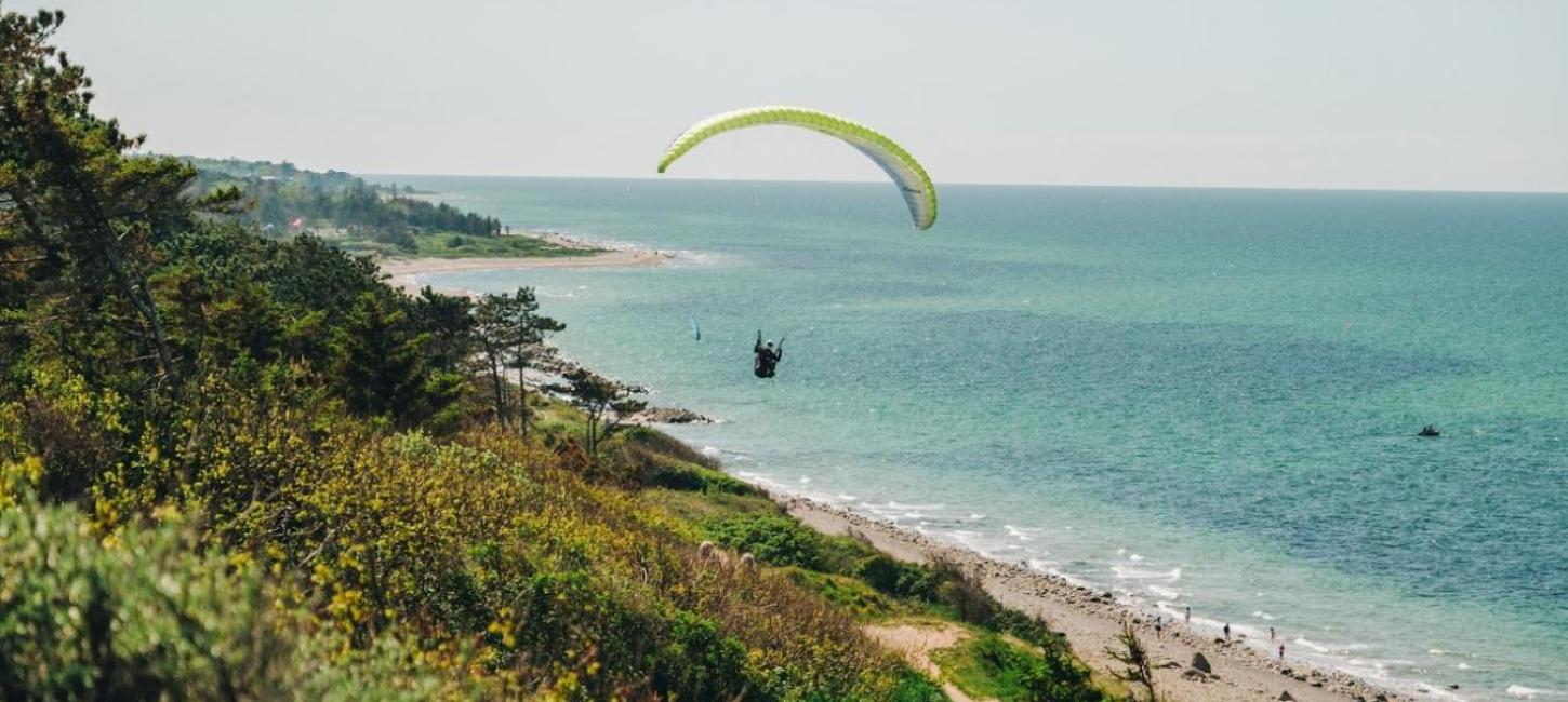 Paraglider i Nordsjælland