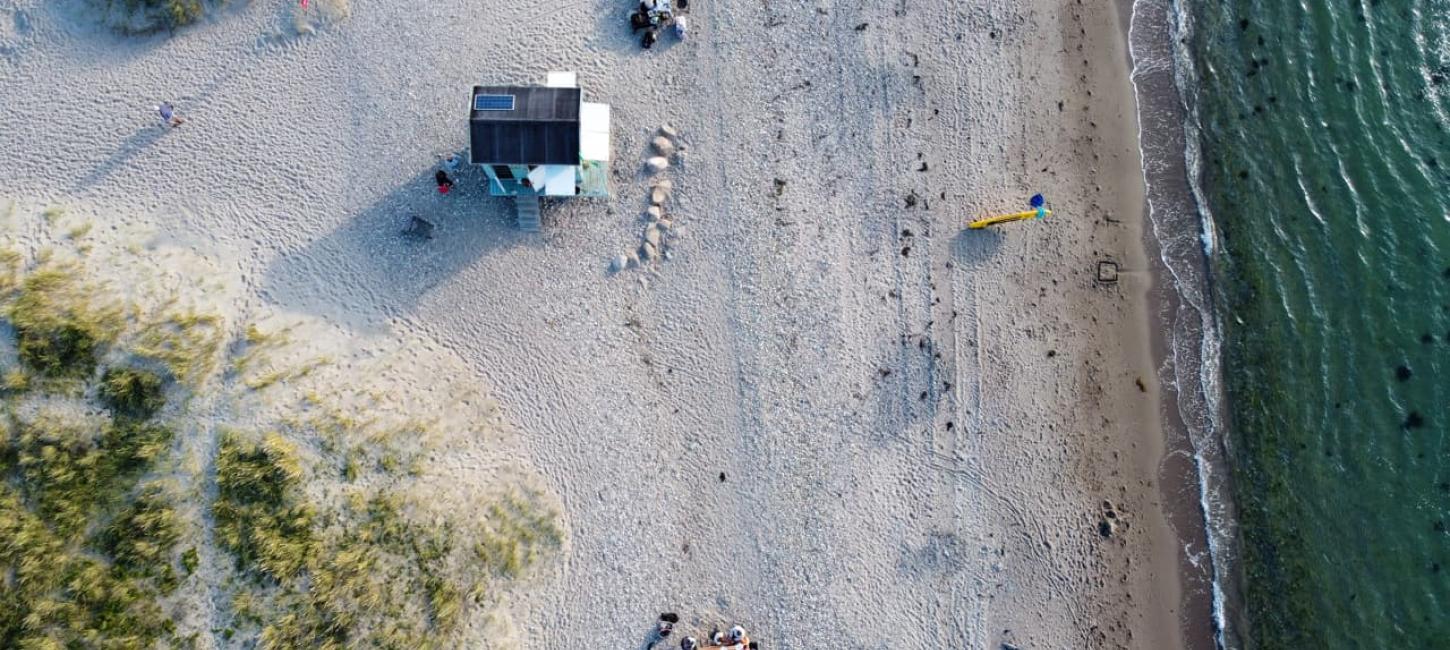 Middag på stranden i Liseleje