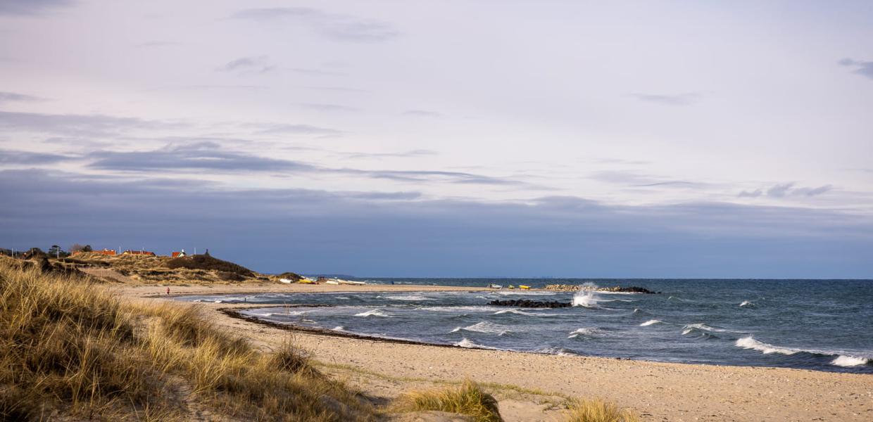 Stranden ved Liseleje Badehotel