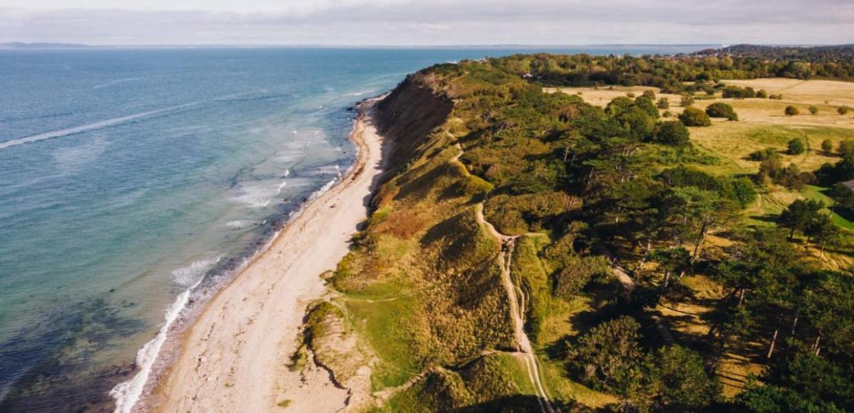 Nordkysten ved Kysthusene i Gilleleje