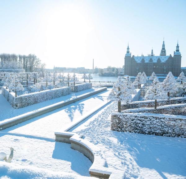 Frederiksborg Slotshave om vinteren