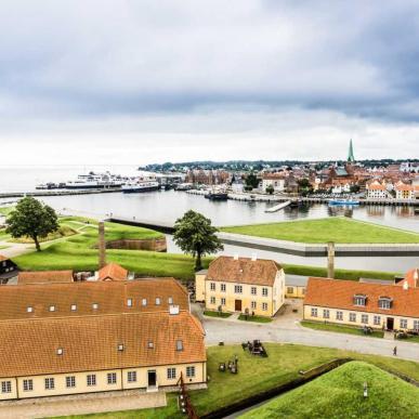 Helsingør set fra Kronborg