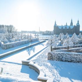 Frederiksborg Slotshave om vinteren