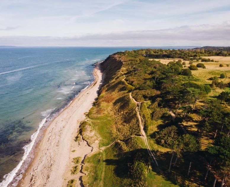 Nordkysten ved Kysthusene i Gilleleje