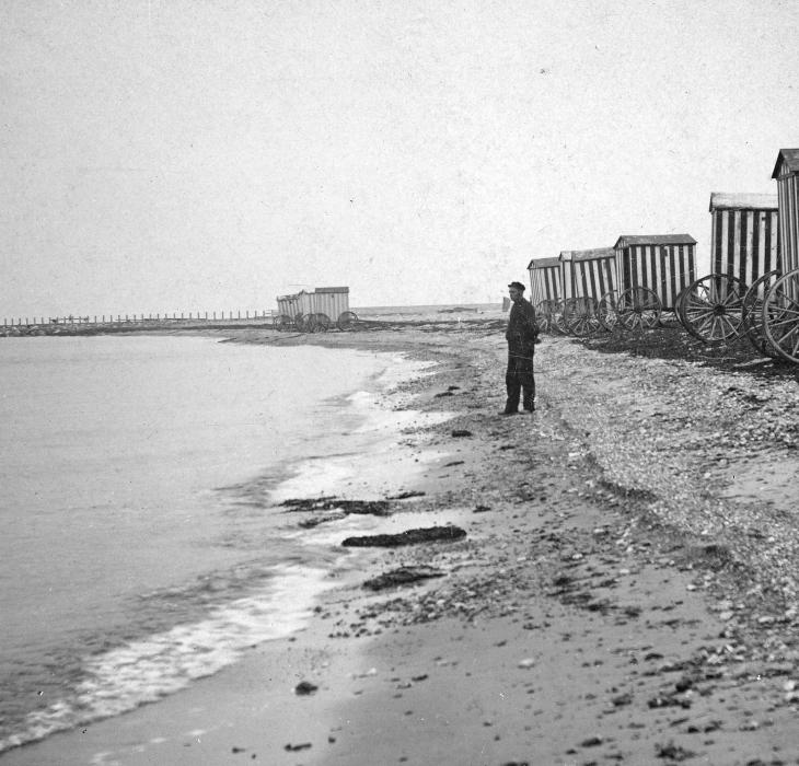 Badehuse ved Gilleleje i gamle dage