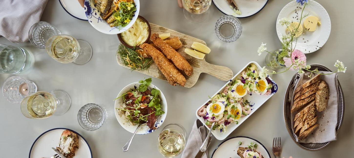 Frokostbord på Helenekilde Badehotel