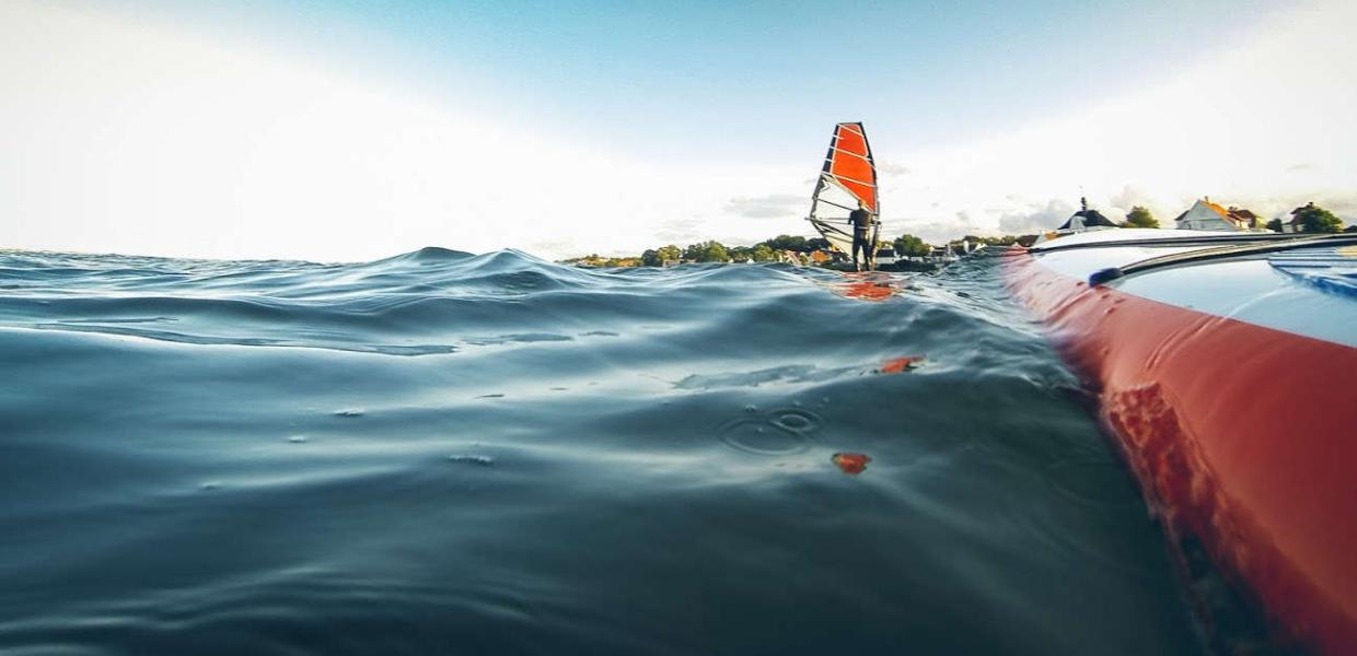 Surfing ved Lynæs