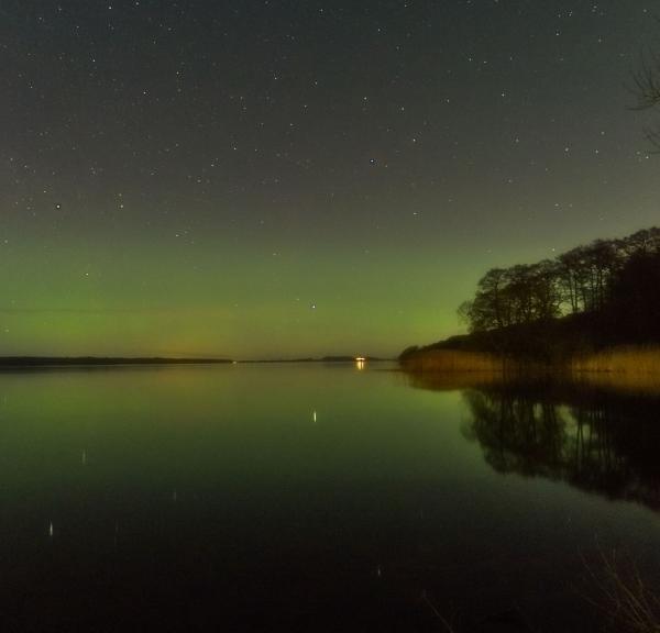 Nordlys over Esrum Sø