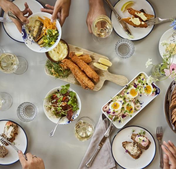 Frokostbord på Helenekilde Badehotel