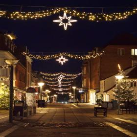 Fredensborg by ved juletid